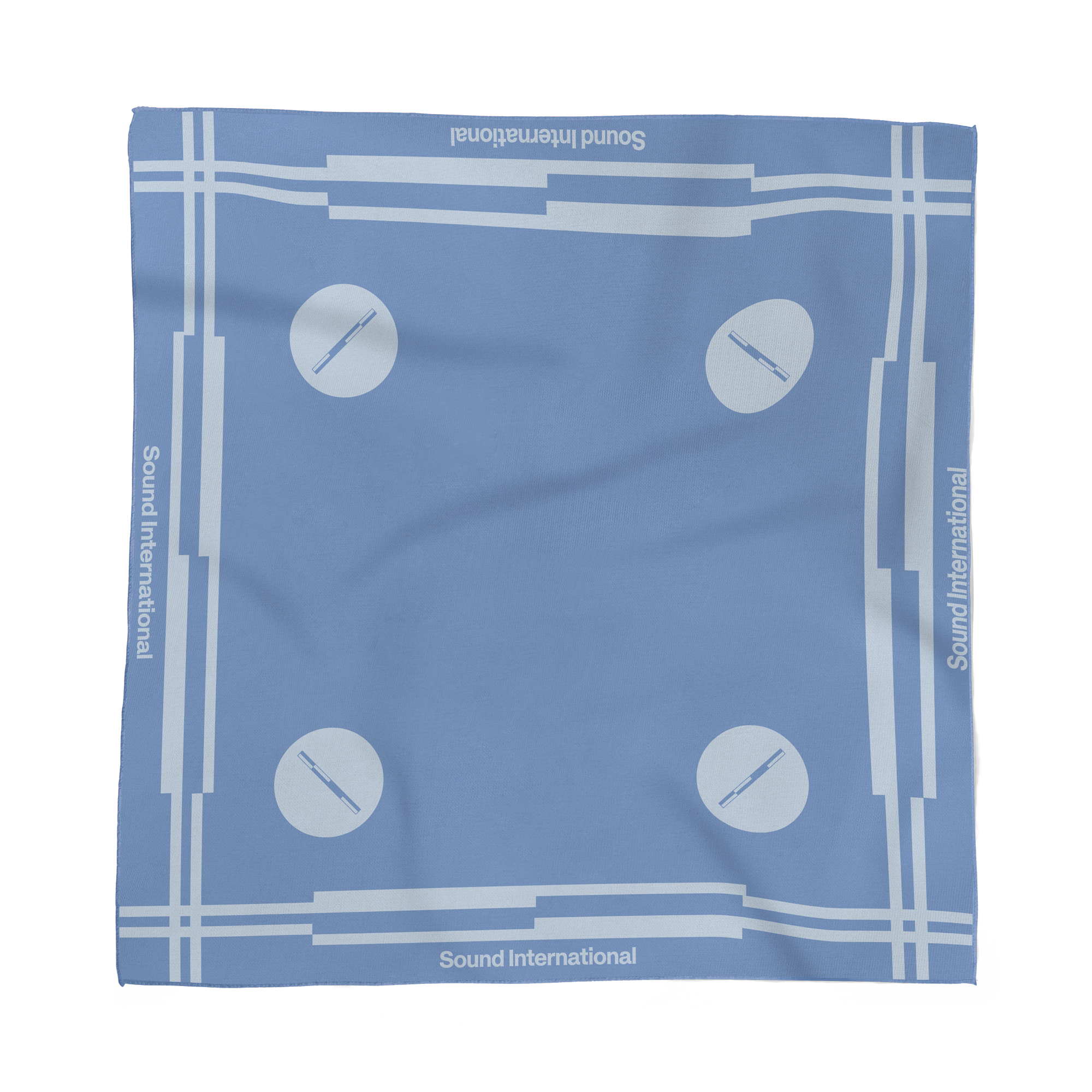 Sound International Silk Blue Bandana
